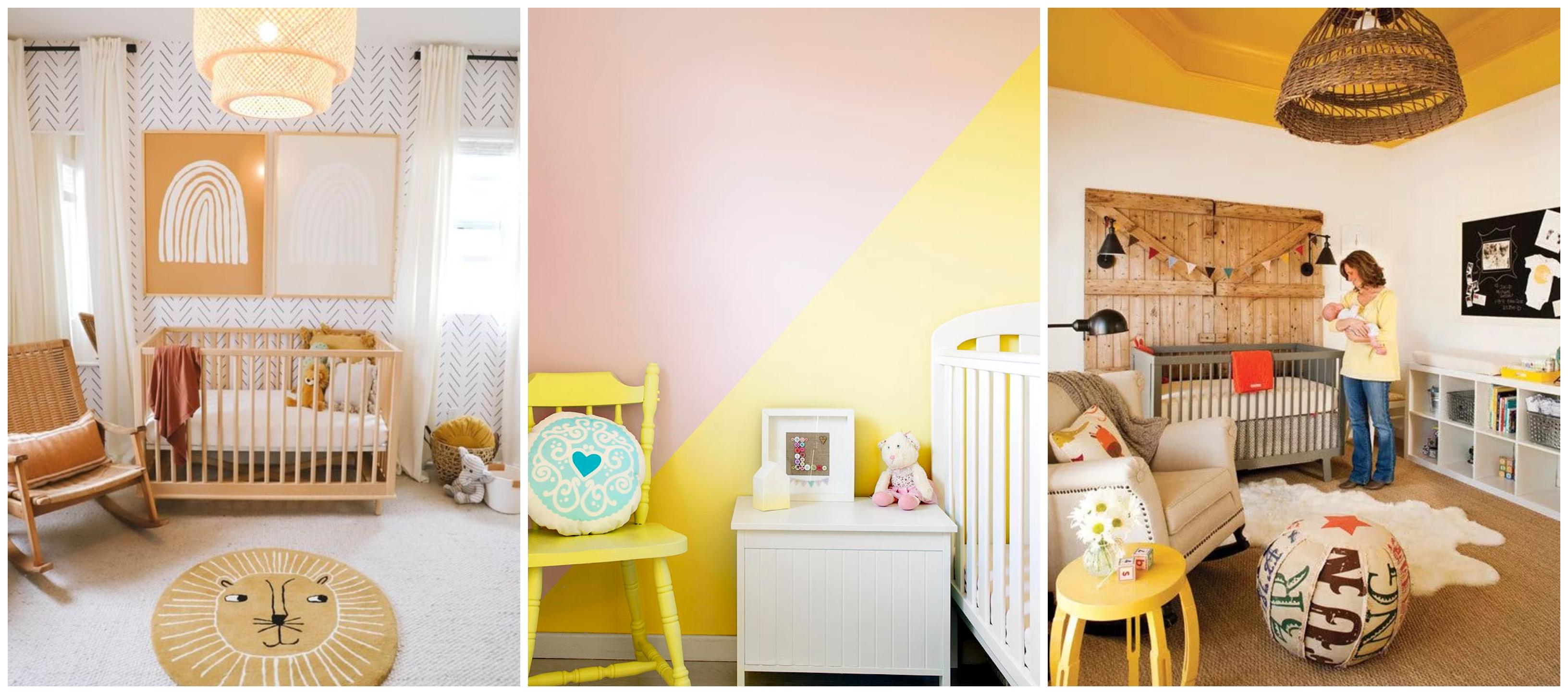 sárga színű szoba