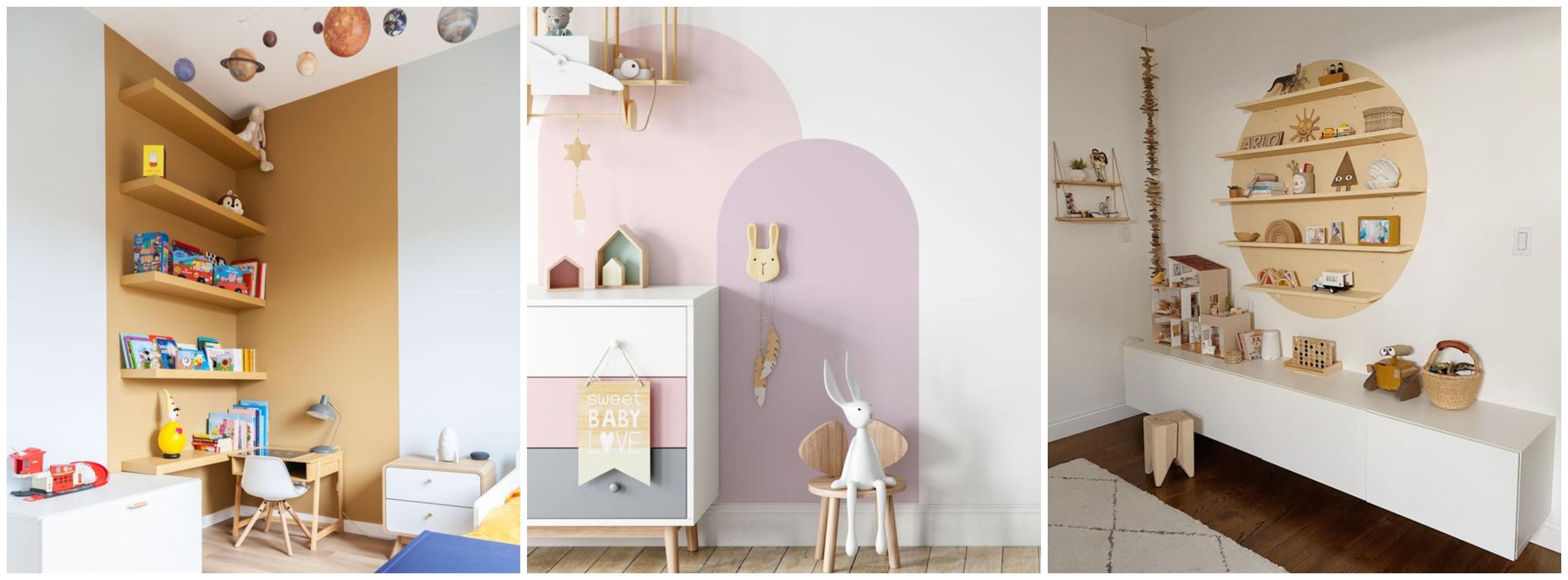 gyerekszoba - festett falfelületek