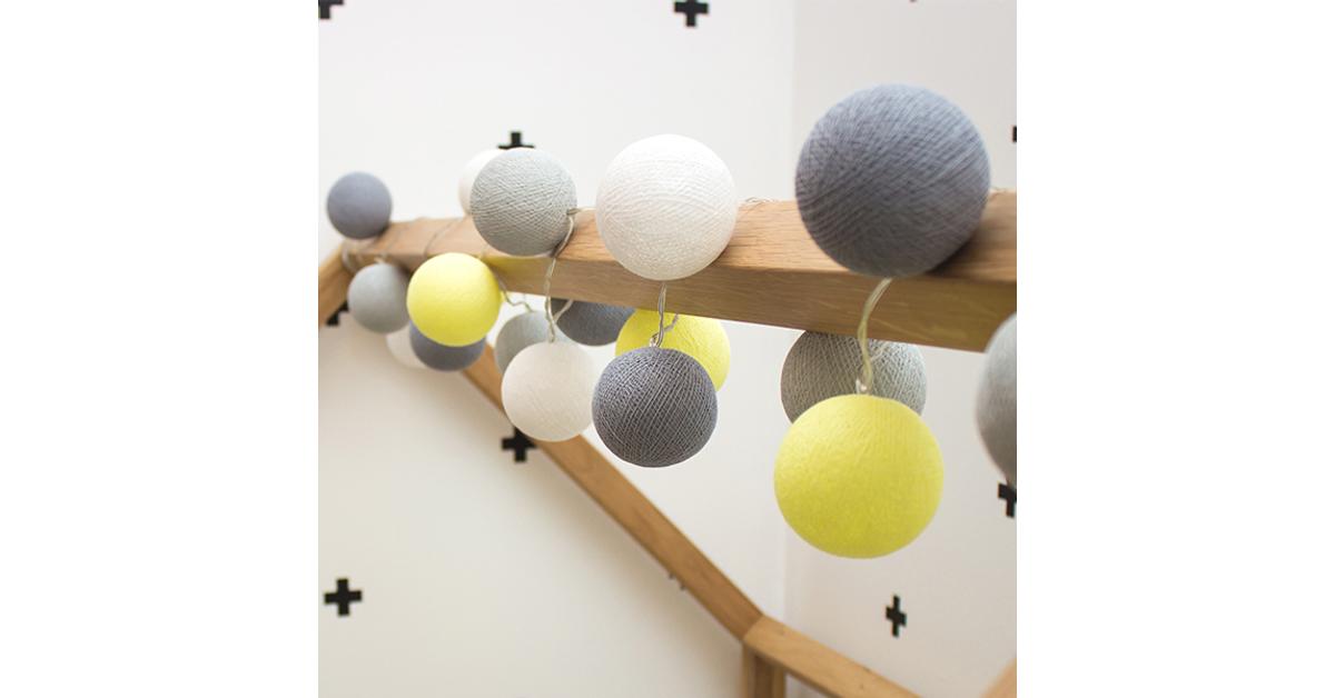 Cotton Ball Lights Gomblampa Babyberry Hu