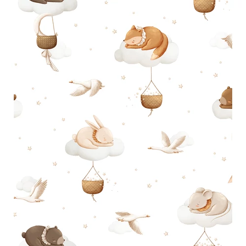 alvó állatok felhőkön tapéta Lilipinso