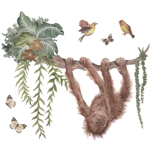 orangután a liánon nagy méretű falmatrica, Lilipinso