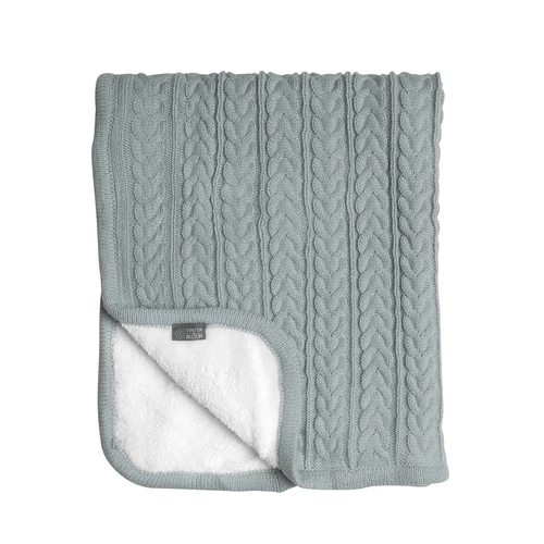 Kötött vastag wellsoft takaró (Cuddly), menta, Vinter&Bloom