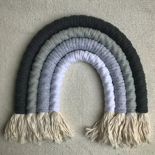 szivárvány fali dekor grafit-szürke-fehér színben szivárvány fali dekor grafit-szürke-fehér színben