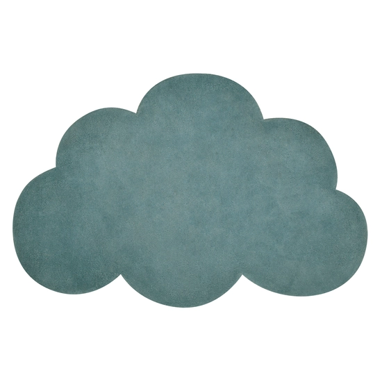 petrol zöld felhő alakú szőnyeg, Lilipinso