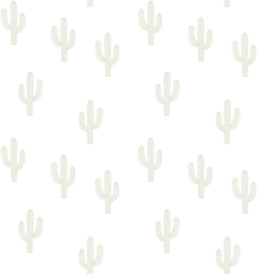 Zöld kaktuszos tapéta gyerekszobába, Lilipinso