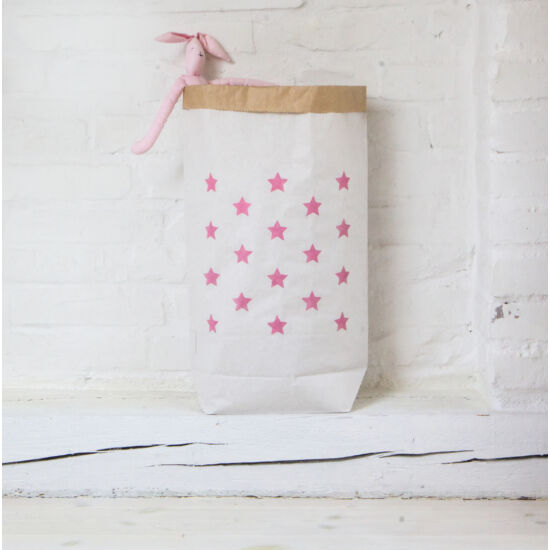 Pink csillagos papírzsák, Little Stars