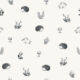 Kép 1/3 - Fekete - fehér erdei állatos tapéta gyerekszobába, Lilipinso