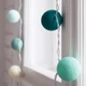 Kép 1/2 - csupa menta gömblámpa füzér (Cotton Ball Lights)