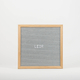 Kép 5/6 - Szürke LEDR Letterboard / betűtábla, 30x30 cm