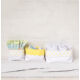 Kép 2/3 - Sárga csillagos textil tároló, háromféle méretben, Little Stars
