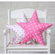 Kép 1/2 - Pink-fehér csillag alakú díszpárna, Little Stars