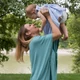Kép 11/11 - menta szoptatós kendő (baba-mama)
