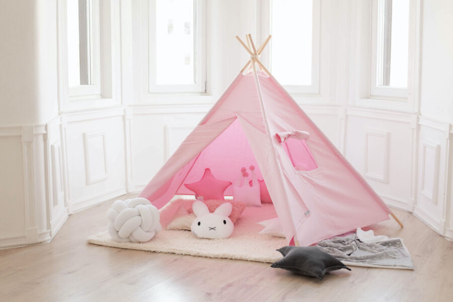 Rózsaszín indián sátor, többféle méretben (Siller baby)