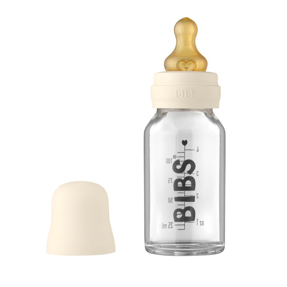 BIBS cumisüveg szett (110 ml), krémfehér