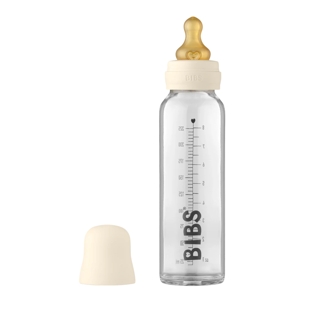 BIBS cumisüveg szett (225 ml), krémfehér